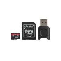 Kingston Canvas React Plus MicroSDXC - Karta pamięci 64 GB A1 Class 10 U3 165/285 MB/s z adapterem
