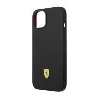 Ferrari Silicone Metal Logo - Etui iPhone 14 (czarny)