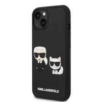 Karl Lagerfeld Ikonik 3D Karl & Choupette - Etui iPhone 14 (czarny)