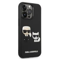 Karl Lagerfeld Ikonik 3D Karl & Choupette - Etui iPhone 14 Pro Max (czarny)