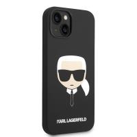 Karl Lagerfeld Silicone Ikonik Karl`s Head MagSafe - Etui iPhone 14 (czarny)