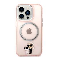 Karl Lagerfeld IML NFT Karl & Choupette Magsafe - Etui iPhone 14 Pro Max (różowy)