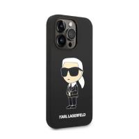 Karl Lagerfeld Silicone NFT Ikonik - Etui iPhone 14 Pro (czarny)