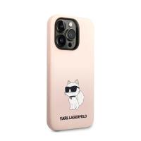 Karl Lagerfeld Silicone NFT Choupette - Etui iPhone 14 Pro (różowy)