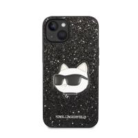 Karl Lagerfeld NFT Glitter Choupette Patch - Etui iPhone 14 Plus (czarny)