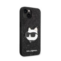 Karl Lagerfeld NFT Glitter Choupette Patch - Etui iPhone 14 Plus (czarny)