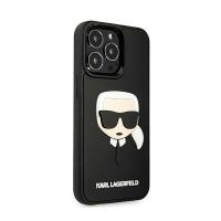Karl Lagerfeld 3D Rubber Karl`s Head - Etui iPhone 13 Pro Max (czarny)
