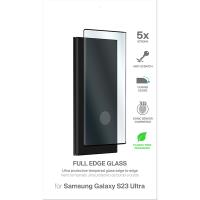 PURO Frame Tempered Glass - Szkło ochronne hartowane na ekran Samsung Galaxy S23 Ultra (czarna ramka)