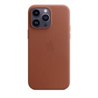 Apple Leather Case - Skórzane etui z MagSafe do iPhone 14 Pro Max (umbra)