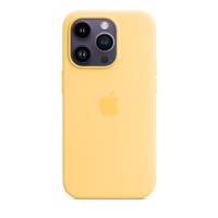 Apple Silicone Case - Silikonowe etui z MagSafe do iPhone 14 Pro (bladożółty)