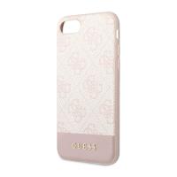 Guess 4G Bottom Stripe Collection - Etui iPhone iPhone SE (2022/2020) / 8 / 7  (różowy)