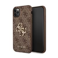 Guess 4G Big Metal Logo - Etui iPhone 11 Pro (brązowy)