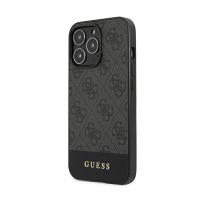 Guess 4G Bottom Stripe Collection - Etui iPhone 13 Pro (szary)