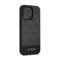Guess 4G Bottom Stripe Collection - Etui iPhone 13 Pro (szary)