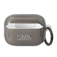 Karl Lagerfeld Glitter NFT Karl & Choupette - Etui AirPods Pro 2 (czarny)