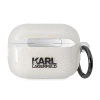 Karl Lagerfeld Glitter NFT Karl & Choupette - Etui AirPods Pro 2 (przezroczysty)