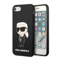 Karl Lagerfeld Silicone NFT Ikonik - Etui iPhone SE (2022 / 2020) / 8 / 7 (czarny)