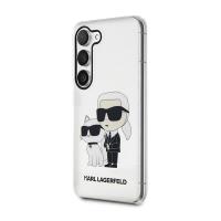 Karl Lagerfeld IML Glitter NFT Karl & Choupette - Etui Samsung Galaxy S23 (przezroczysty)