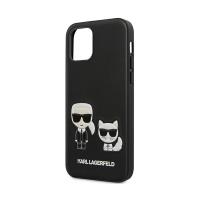Karl Lagerfeld PU Leather Karl & Choupette Embossed - Etui iPhone 12 / iPhone 12 Pro (czarny)