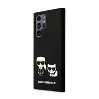 Karl Lagerfeld Slilicone Karl & Choupette - Etui Samsung Galaxy S22 Ultra (czarny)