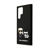 Karl Lagerfeld Slilicone Karl & Choupette - Etui Samsung Galaxy S22 Ultra (czarny)