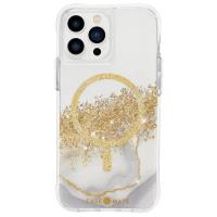 Case-Mate Karat MagSafe - Etui iPhone 13 Pro zdobione złotem (Marble)