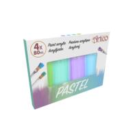 Artico - Zestaw farb pastelowych akrylowych w tubkach 80 ml 4 kolory (Zestaw 2)