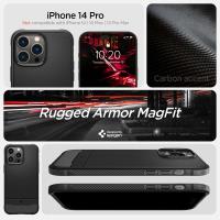 Spigen Rugged Armor Mag MagSafe - Etui do iPhone 14 Pro (Czarny)