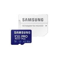 Samsung microSDXC Pro Plus - Karta pamięci 128 GB Class 10 UHS-I/U3 160/120 MB/s z adapterem