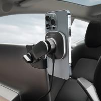 Spigen ITT90W OneTap - Magnetyczny uchwyt samochodowy Tesla MagSafe (Czarny)