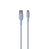 PURO ICON Soft Cable – Kabel USB-A do USB-C 1.5 m (Powder Blue)