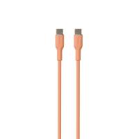 PURO ICON Soft Cable – Kabel USB-C do USB-C 1.5 m (Apricot)