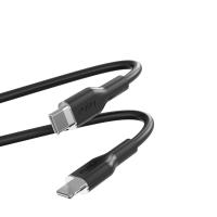PURO ICON Soft Cable – Kabel USB-C do Lightning certyfikat MFi 1.5 m (Black)