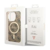 Guess 4G MagSafe - Etui iPhone 13 Pro (Brązowy)