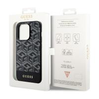 Guess GCube Stripes MagSafe - Etui iPhone 14 Pro Max (Czarny)