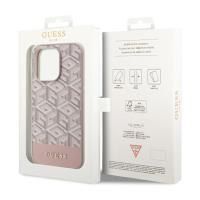 Guess GCube Stripes MagSafe - Etui iPhone 14 Pro Max (Różowy)
