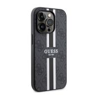 Guess 4G Printed Stripes MagSafe - Etui iPhone 14 Pro Max (Czarny)
