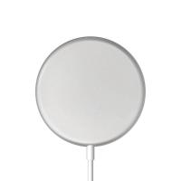 Crong MagSpot Wireless Charger - Ładowarka indukcyjna MagSafe 15W (Silver White)
