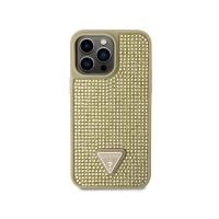 Guess Rhinestone Triangle - Etui iPhone 14 Pro Max (złoty)