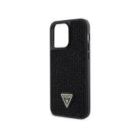 Guess Rhinestone Triangle - Etui iPhone 14 Pro Max (czarny)