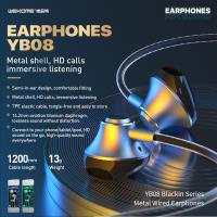 WEKOME YB08 Blackin Series - Słuchawki przewodowe HiFi jack 3,5 mm (Zielony)