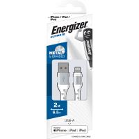 Energizer Ultimate - Kabel połączeniowy USB-A do Lightning certyfikat MFi 2m (Biały)