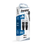 Energizer Ultimate - Kabel połączeniowy USB-C do USB-C 100W 2m (Czarny)