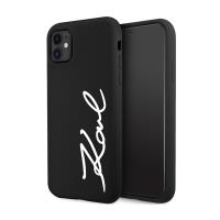 Karl Lagerfeld Silicone Signature - Etui iPhone 11 (Czarny)