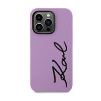 Karl Lagerfeld Silicone Signature - Etui iPhone 11 (Fioletowy)