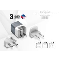 Energizer Ultimate - Ładowarka sieciowa Multiplug EU / UK / US GaN USB-C & USB-A 38W PD + QC3.0 (Srebrny)