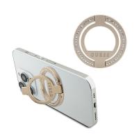 Guess MagSafe Ring Stand Rhinestone - Magnetyczny uchwyt na palec do telefonu z funkcją standu (Złoty)