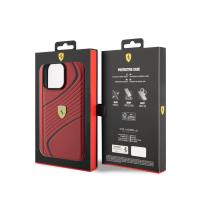 Ferrari Twist Metal Logo - Etui iPhone 15 Pro Max (czerwony)