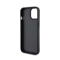 Karl Lagerfeld Leather Monogram Hot Stamp Metal Logo - Etui iPhone 15 (czarny)