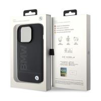 BMW Leather Hot Stamp - Etui iPhone 15 Pro Max (czarny)